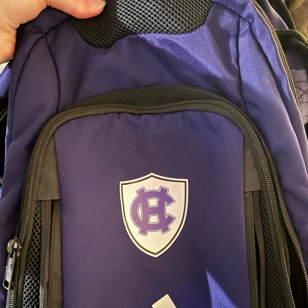 Holy Cross Purple Adidas backpack - Picture 2 of 3